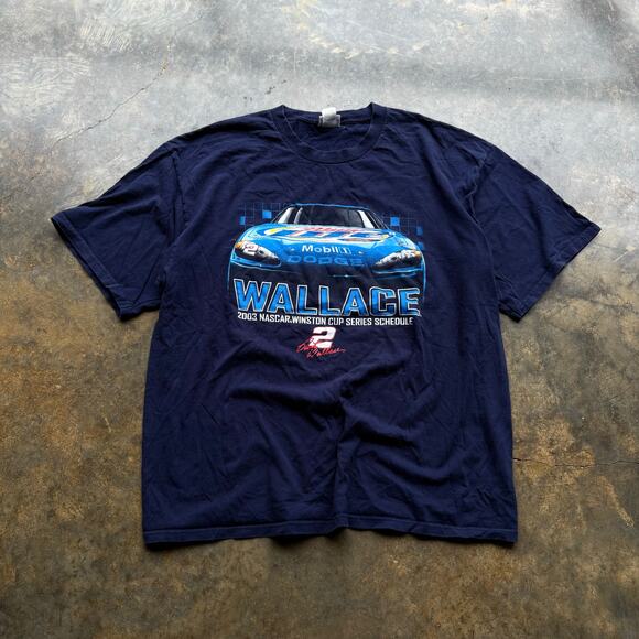 Vintage Y2K Rusty Wallace Nascar T-shirt - Picture 1 of 3